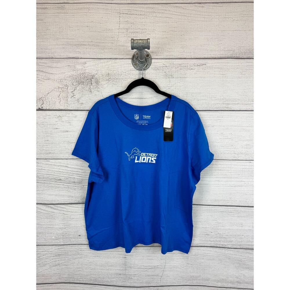 Old Navy Plus Size NFL Blue Detroit Lions Football Graphic Tee Size 3X